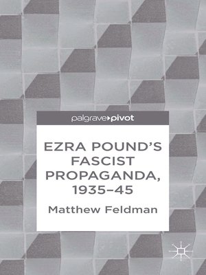 cover image of Ezra Pound's Fascist Propaganda, 1935-45